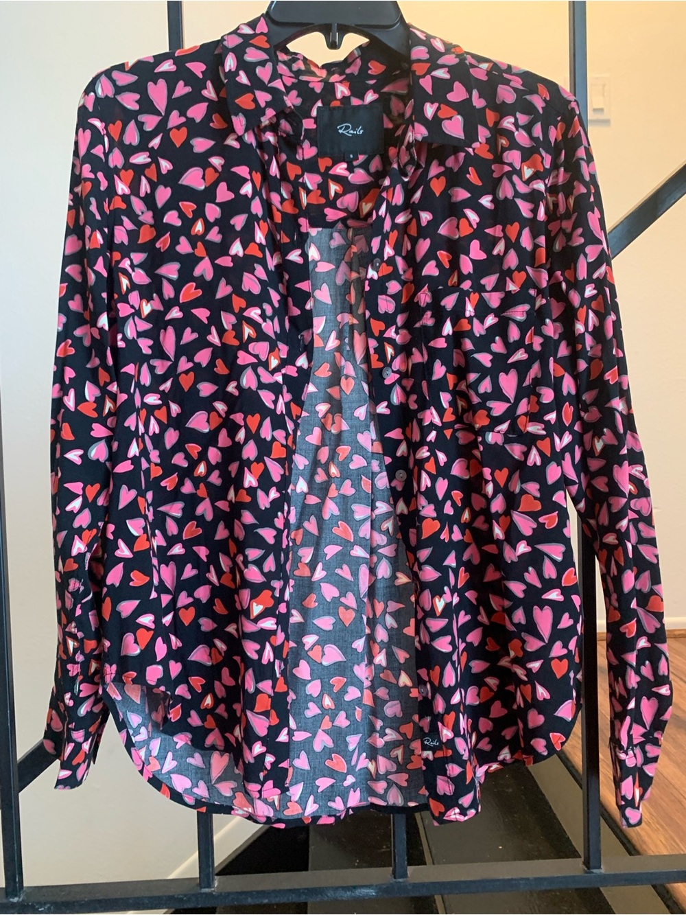 Rails Heart Button Down Shirt